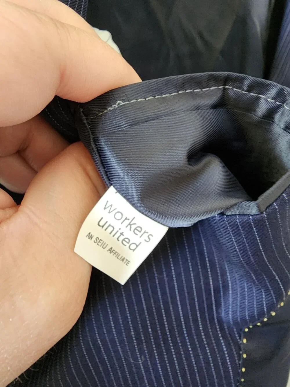 Hart Schaffner & Marx for Dillard’s Men’s Navy Pinstripe Blazer Jacket 42R